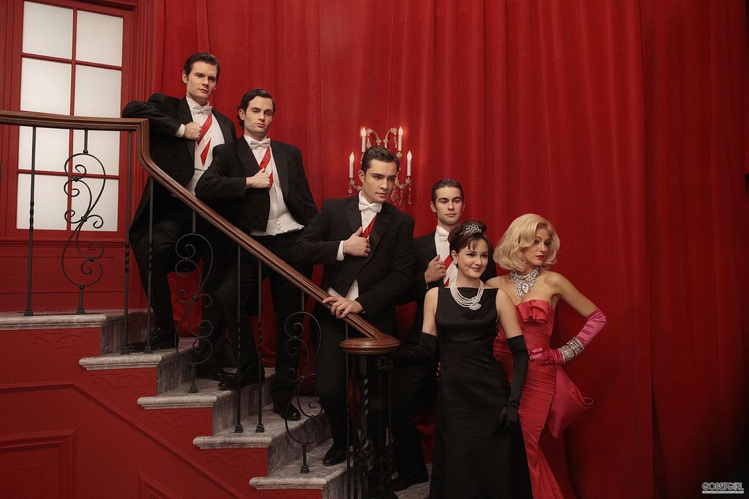 Gossip Girl : Foto Chace Crawford, Blake Lively, Ed Westwick, Penn Badgley, Hugo Becker, Leighton Meester