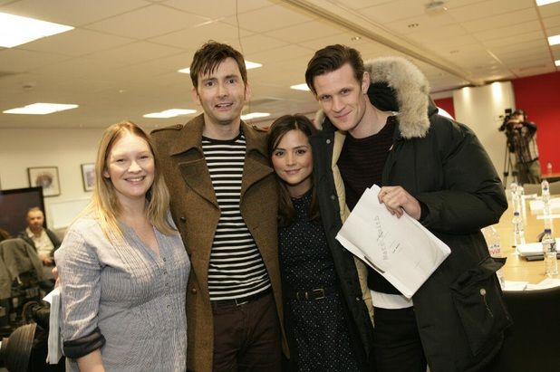 Foto Matt Smith (XI), Jenna Coleman, David Tennant