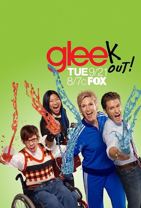 Foto Jane Lynch, Matthew Morrison, Jenna Ushkowitz, Kevin McHale