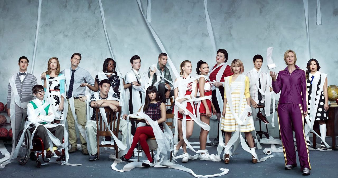 Foto Darren Criss, Naya Rivera, Lea Michele, Jayma Mays, Matthew Morrison, Cory Monteith, Dianna Agron, Chris Colfer, Mark Salling, Amber Riley, Jenna Ushkowitz, Kevin McHale, Harry Shum Jr., Heather Morris, Jane Lynch