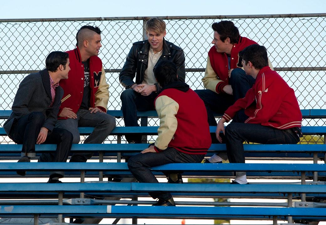 Glee : Foto Cory Monteith, Mark Salling, Darren Criss, Harry Shum Jr., Chord Overstreet