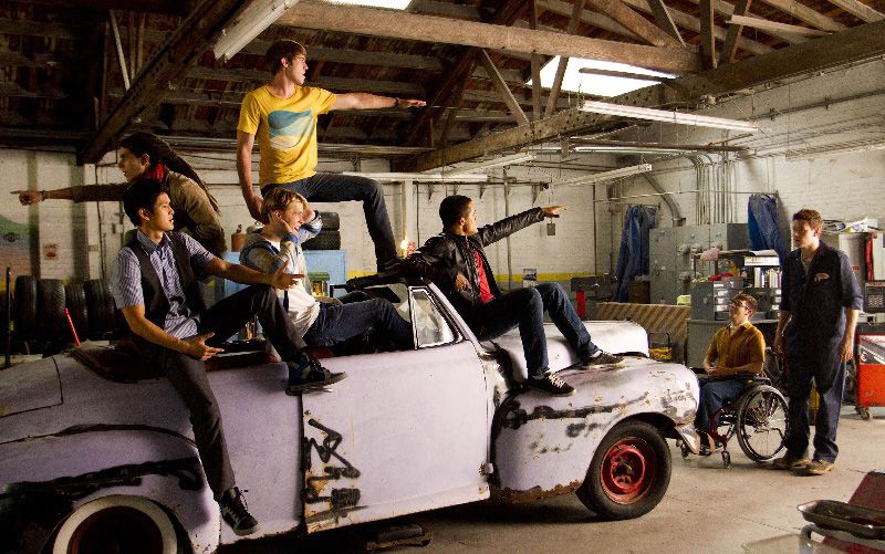 Glee : Foto Kevin McHale, Harry Shum Jr., Chord Overstreet, Samuel Larsen, Cory Monteith