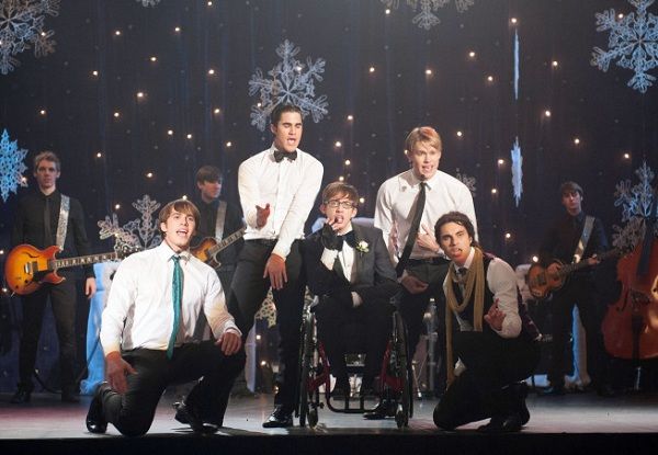 Glee : Foto Kevin McHale, Darren Criss, Chord Overstreet, Samuel Larsen