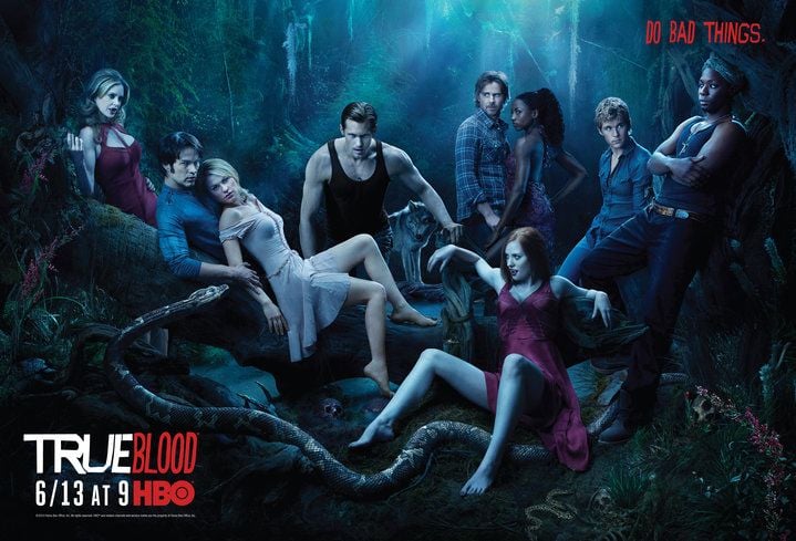 Foto Sam Trammell, Anna Paquin, Stephen Moyer, Deborah Ann Woll, Kristin Bauer, Alexander Skarsgård, Ryan Kwanten