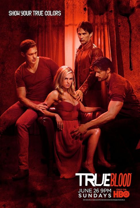 Foto Anna Paquin, Alexander Skarsgård, Stephen Moyer, Joe Manganiello