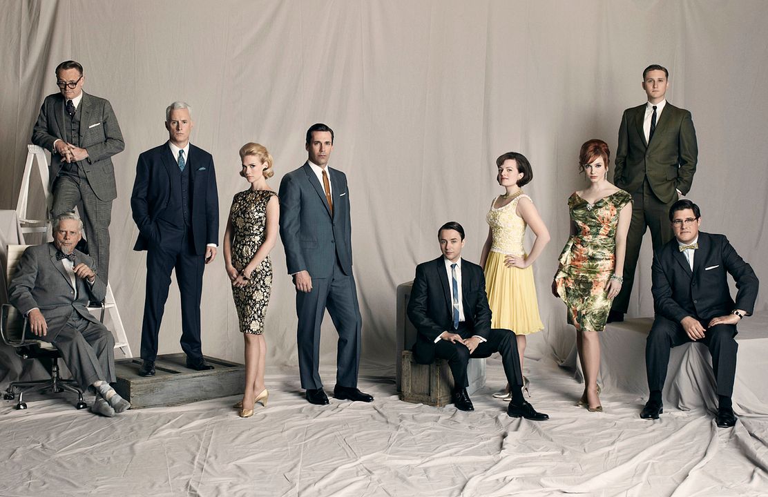 Foto Christina Hendricks, Rich Sommer, Elisabeth Moss, John Slattery, January Jones, Jared Harris, Jon Hamm