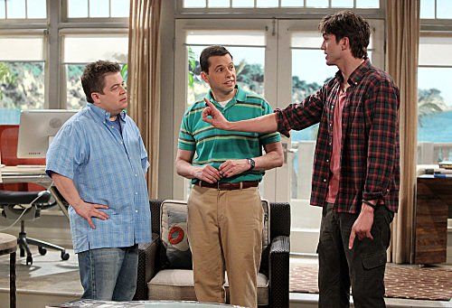 Two and a Half Men : Foto Patton Oswalt, Jon Cryer, Ashton Kutcher