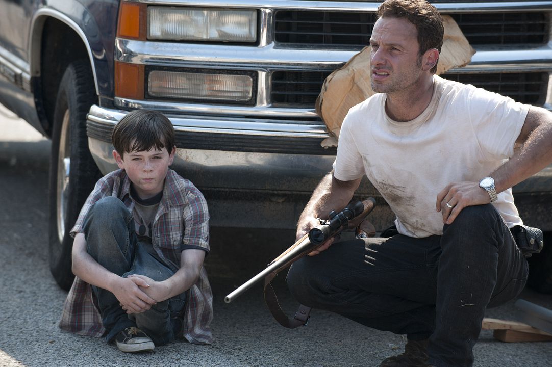 The Walking Dead : Póster Chandler Riggs, Andrew Lincoln