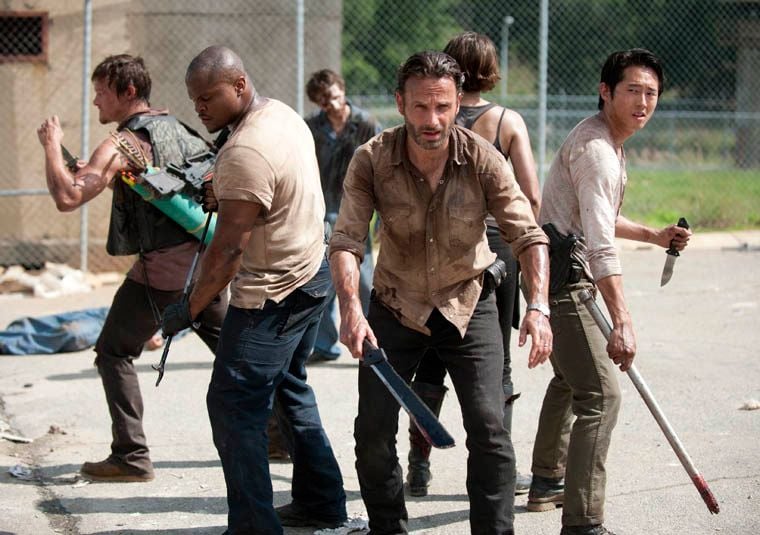 The Walking Dead : Foto Lauren Cohan, Norman Reedus, Steven Yeun, IronE Singleton, Andrew Lincoln