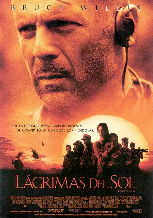 Lágrimas del Sol : Póster