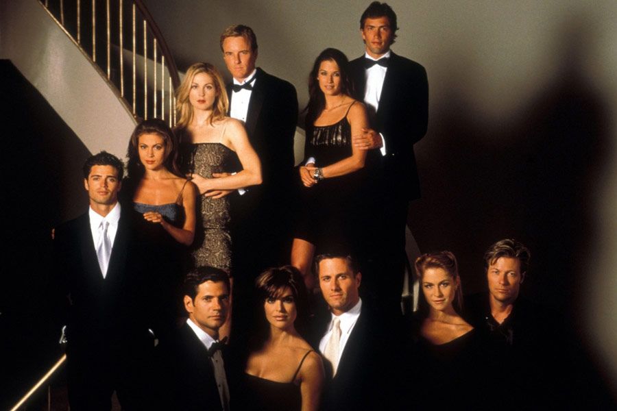 Foto Kelly Rutherford, Jack Wagner, Rob Estes, Linden Ashby, Alyssa Milano