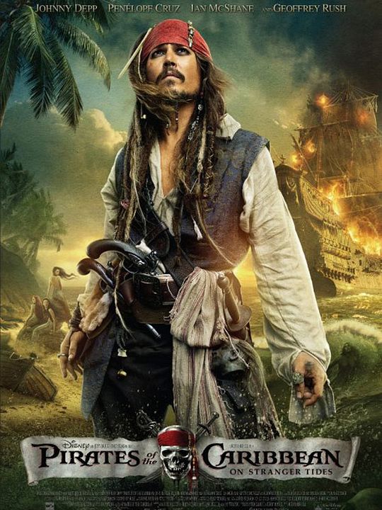 Piratas del Caribe: Navegando aguas misteriosas : Póster