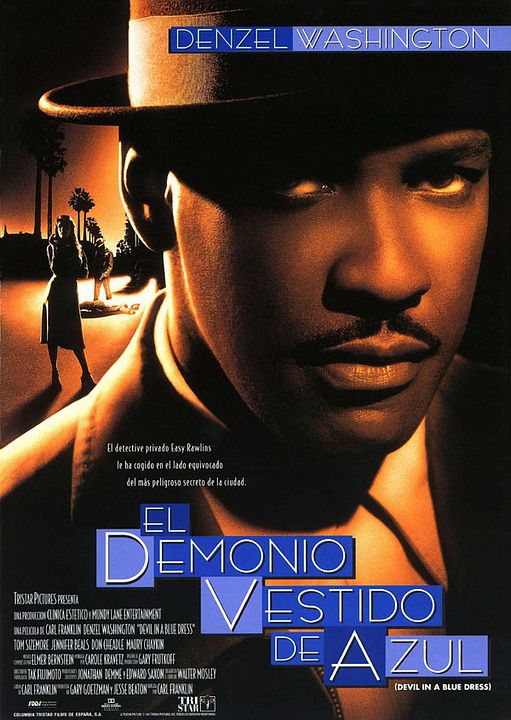 El demonio vestido de azul : Póster