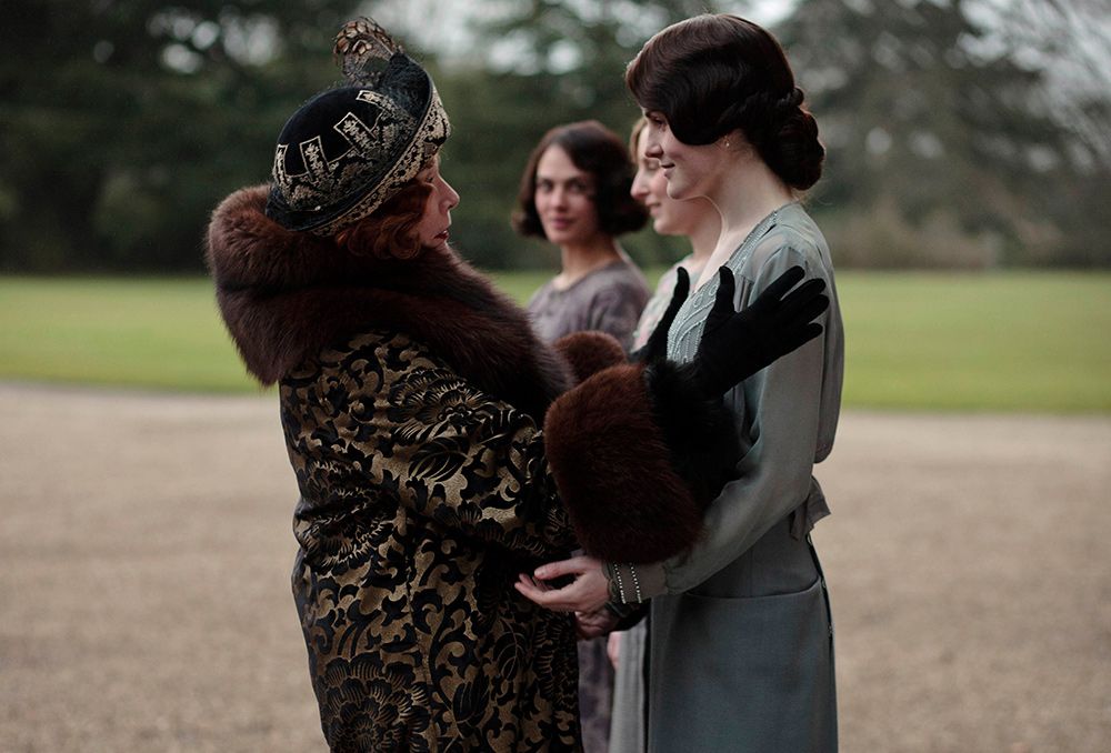 Downton Abbey : Foto Laura Carmichael, Jessica Brown Findlay, Michelle Dockery, Shirley MacLaine