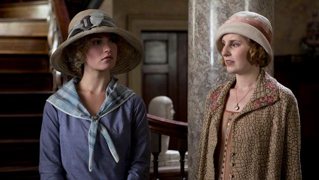 Downton Abbey : Foto Laura Carmichael, Jessica Brown Findlay