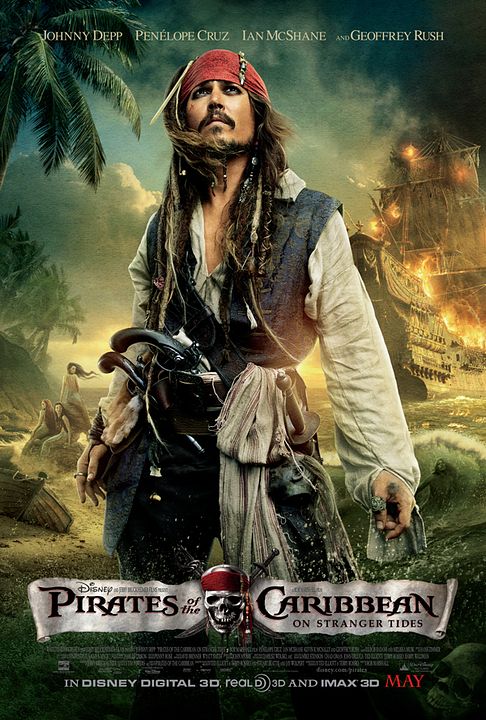 Piratas del Caribe: Navegando aguas misteriosas : Póster