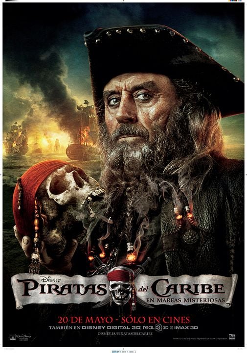 Piratas del Caribe: Navegando aguas misteriosas : Póster