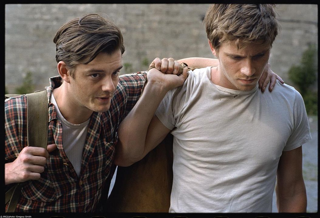 Foto Sam Riley, Walter Salles, Garrett Hedlund