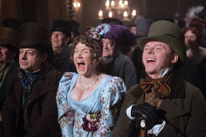 Foto John Landis, Andy Serkis, Simon Pegg