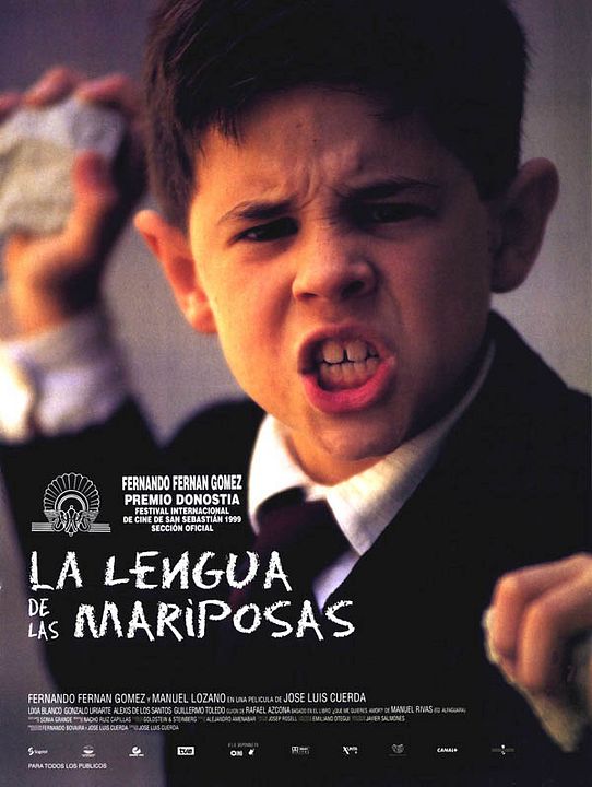 La lengua de las mariposas : Póster