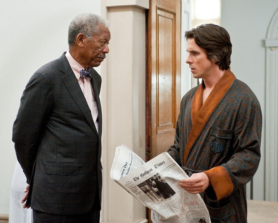 Batman: El caballero de la noche asciende : Foto Morgan Freeman, Christian Bale