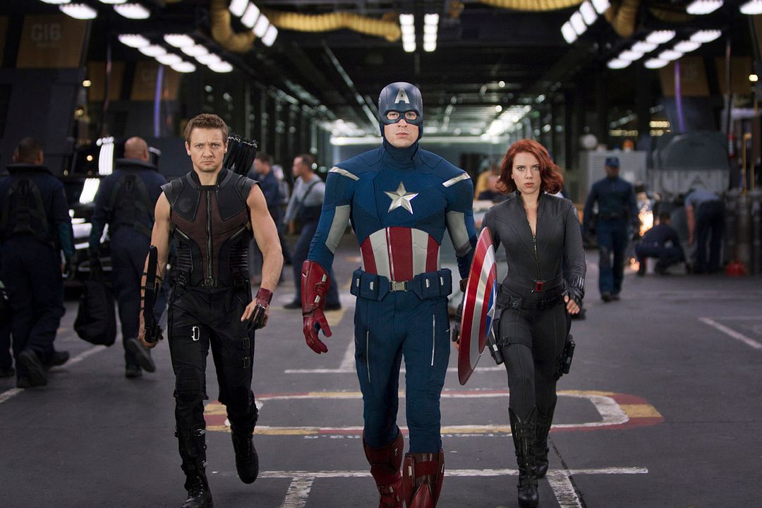 Los Vengadores : Foto Chris Evans, Scarlett Johansson, Jeremy Renner