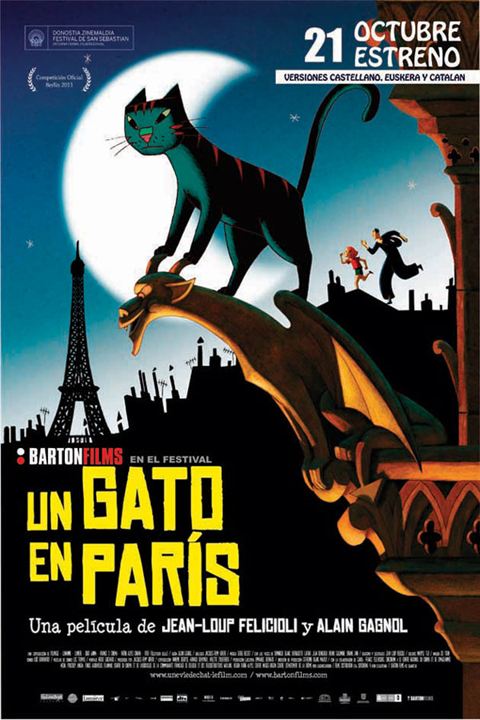 Un gato en París : Póster