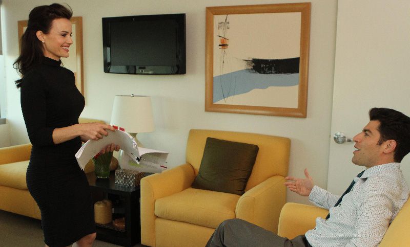 New Girl : Foto Max Greenfield, Carla Gugino