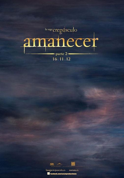 La saga Crepúsculo: Amanecer - Parte 2 : Póster