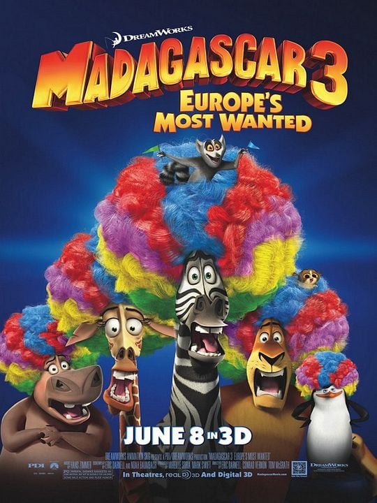Madagascar 3: Los fugitivos : Póster