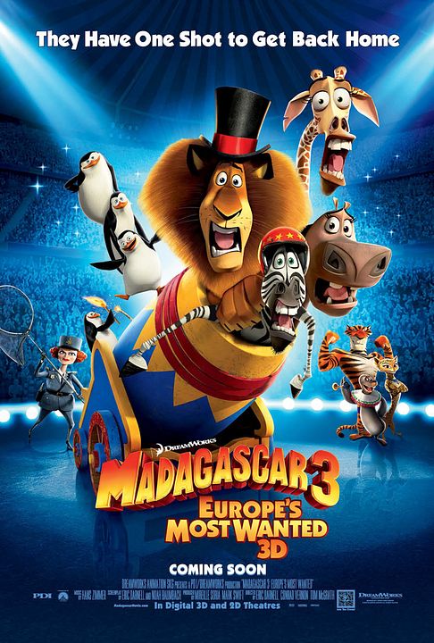 Madagascar 3: Los fugitivos : Póster