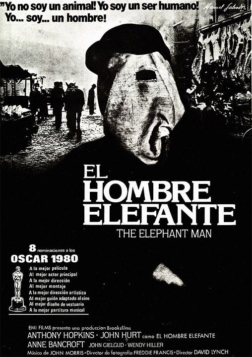 El hombre elefante : Póster