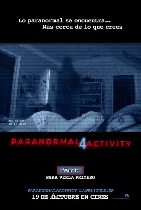 Actividad Paranormal 4 : Póster