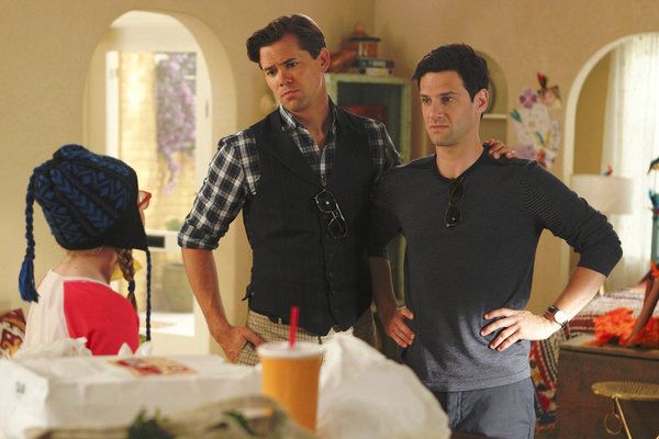 Foto Bebe Wood, Andrew Rannells, Justin Bartha