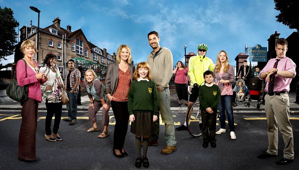 Foto Nadine Marshall, Tom Ellis, Nick Mohammed