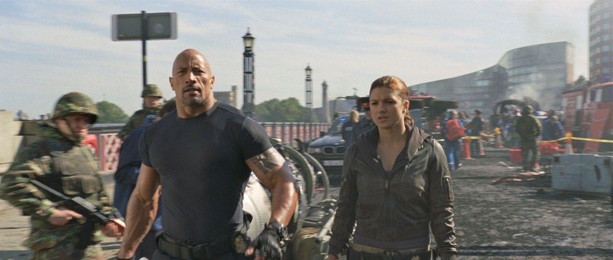 Rápidos y furiosos 6 : Foto Dwayne Johnson, Gina Carano