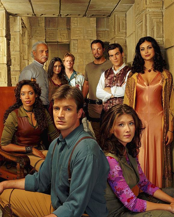 Foto Morena Baccarin, Alan Tudyk, Nathan Fillion, Gina Torres