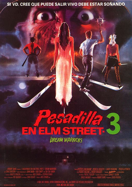 Pesadilla en la Calle del Infierno 3: Guerreros de sueños : Póster