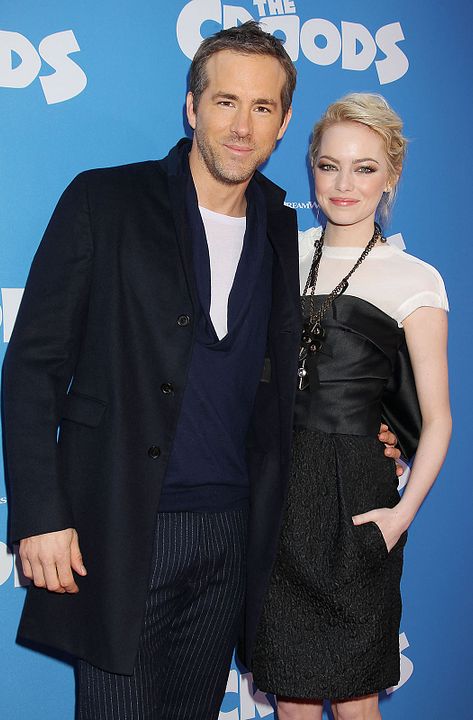 Los Croods : Cobertura de revista Emma Stone, Ryan Reynolds