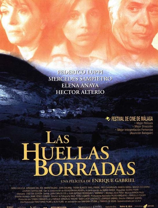 Las huellas borradas : Póster