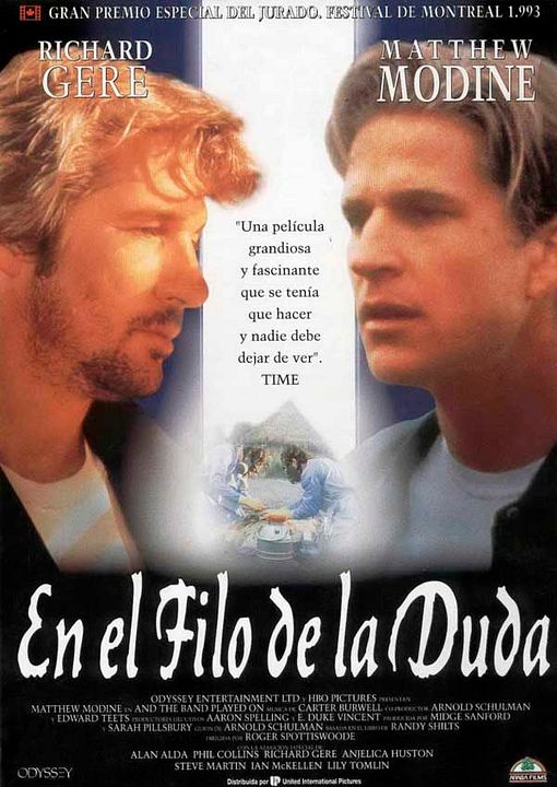 And the Band Played On : Póster