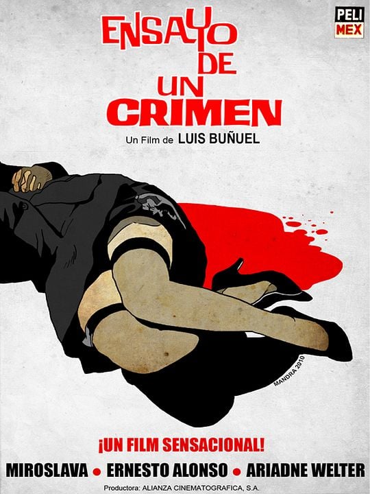 Ensayo de un crimen : Póster