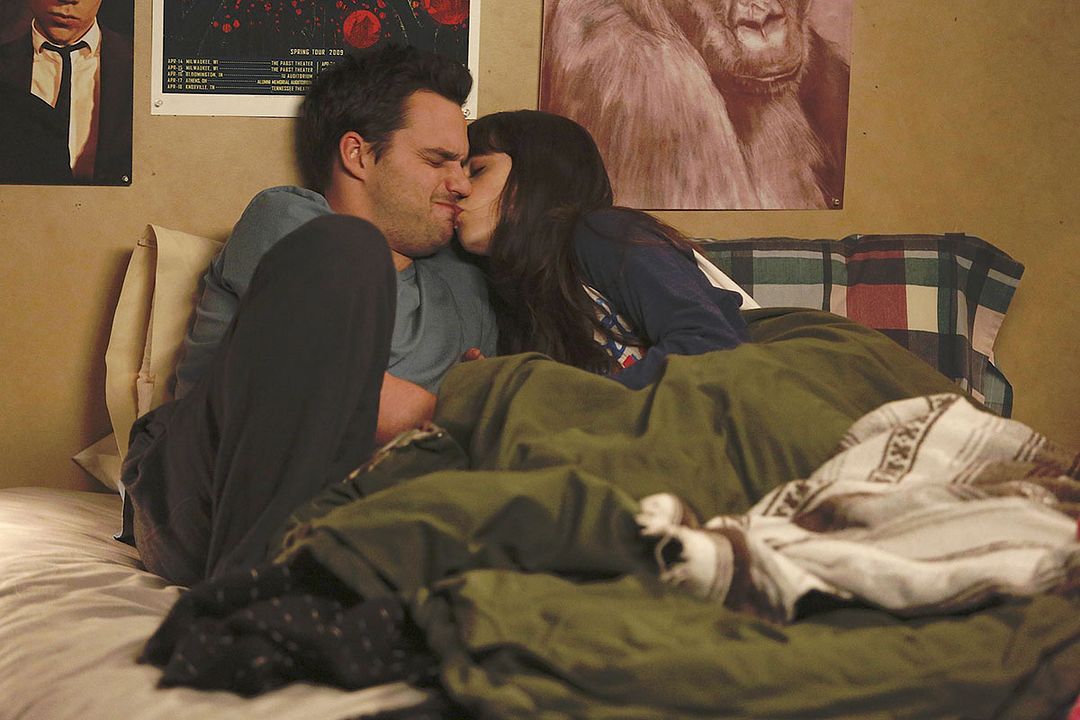 New Girl : Póster Jake Johnson, Zooey Deschanel