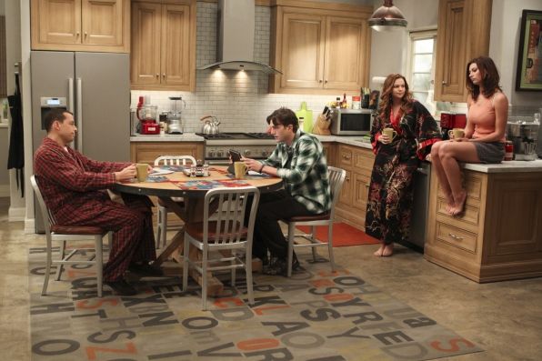 Two and a Half Men : Foto Jon Cryer, Aly Michalka, Ashton Kutcher, Amber Tamblyn