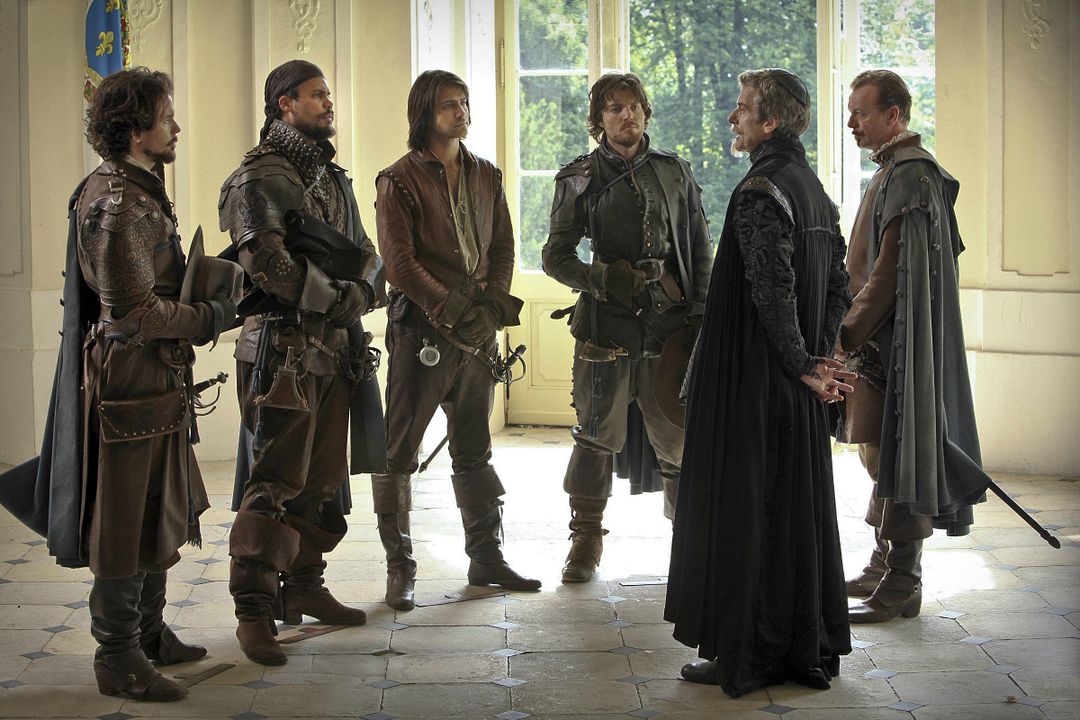The Musketeers : Foto Tom Burke, Luke Pasqualino, Peter Capaldi, Santiago Cabrera