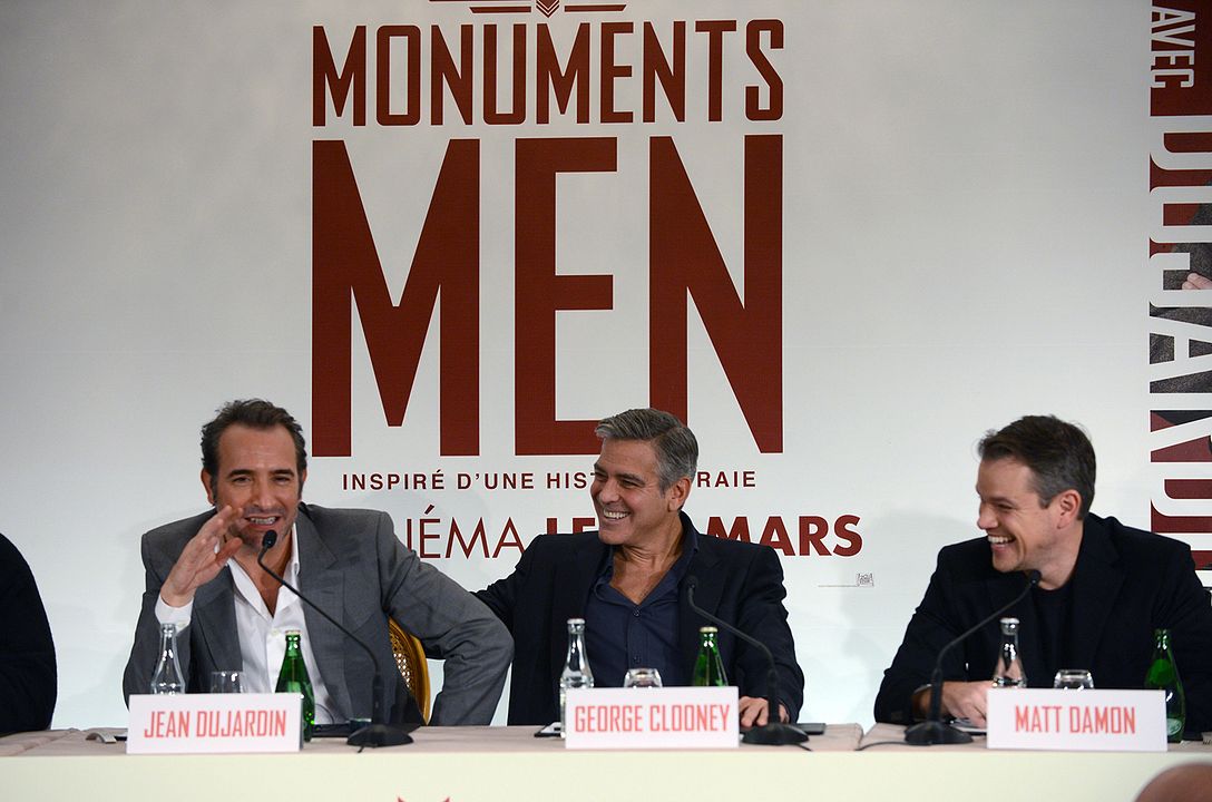 Operación Monumento : Cobertura de revista George Clooney, Matt Damon, Jean Dujardin