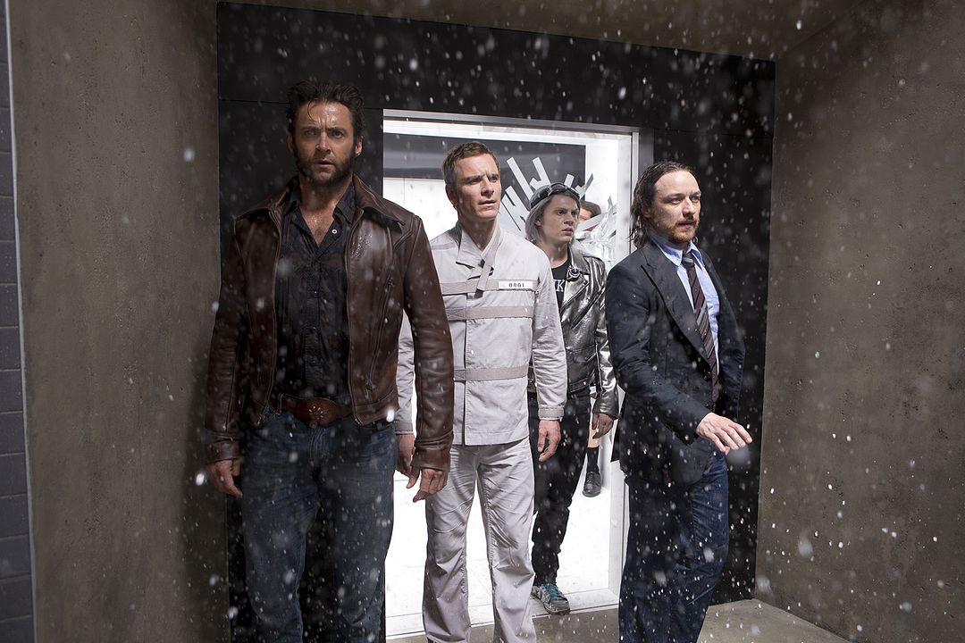 X-Men: Días del futuro pasado : Foto James McAvoy, Evan Peters, Michael Fassbender, Hugh Jackman