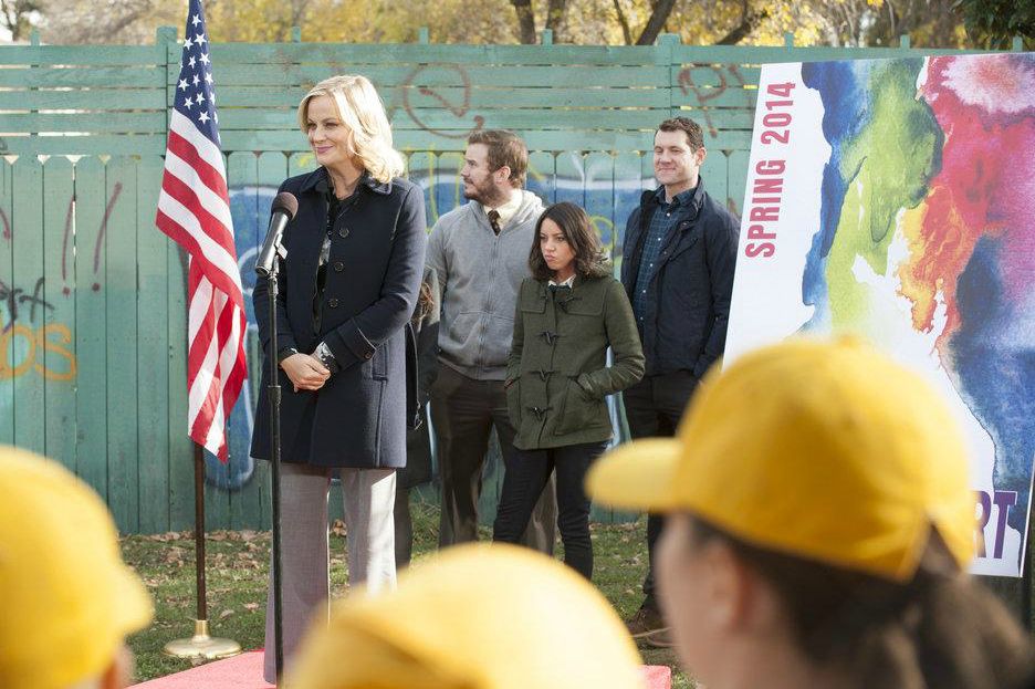 Parks and Recreation : Foto Billy Eichner, Amy Poehler, Aubrey Plaza, Chris Pratt