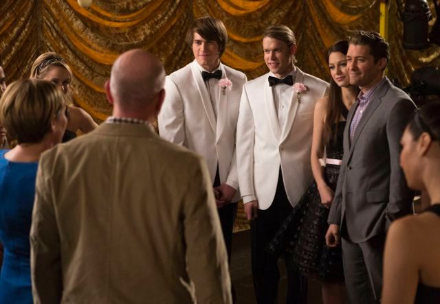 Glee : Foto Melissa Benoist, Matthew Morrison, Chord Overstreet