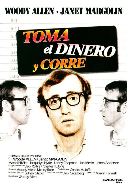 Toma el dinero y corre : Póster